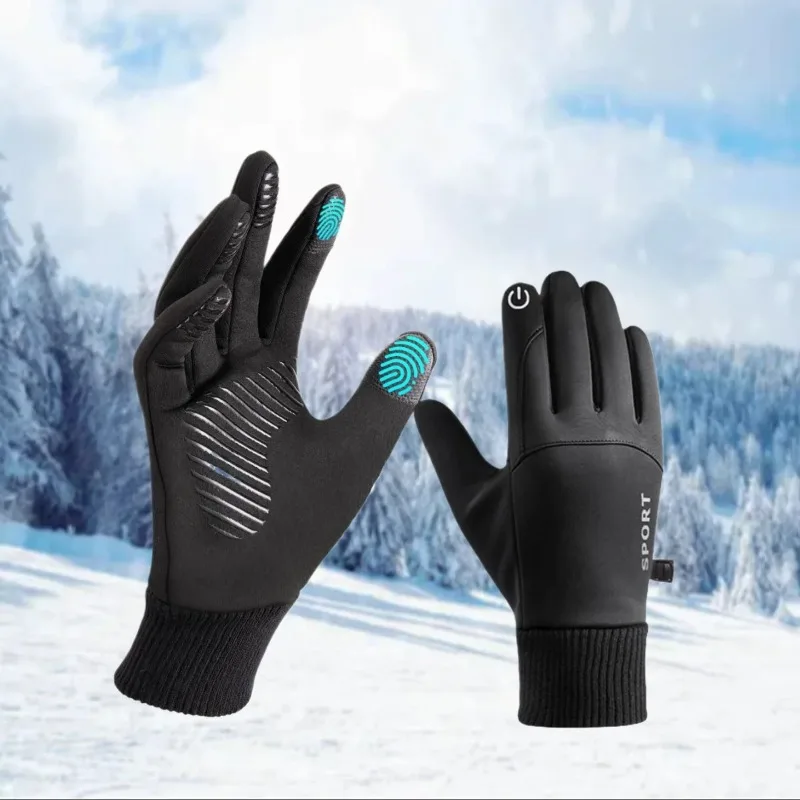 

Winter Gloves Men Women Touch Screen Warm Gloves Water Resistant Windproof Thermal Gloves for Running Cycling Driving and Skiing