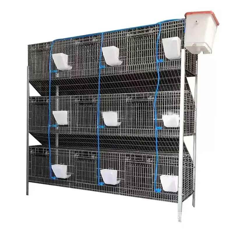 

Fully automatic /Two Story Rabbit Cages With Plastic Trays