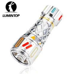 Rechargeable EDC LED Flashlight Powerful Outdoor Torch Lantern High Power Flash Light With Turbo Glow Bars Thor I Gyro