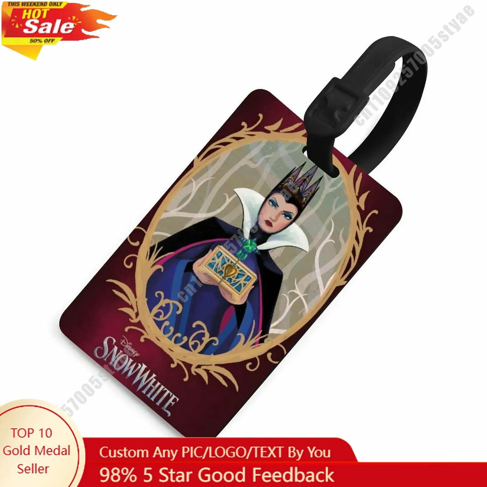 

The Evil Queen Luggage Tags Disney Personalized Customized Your Name Phone Number Address Anti Loss Travel Essential Accessories