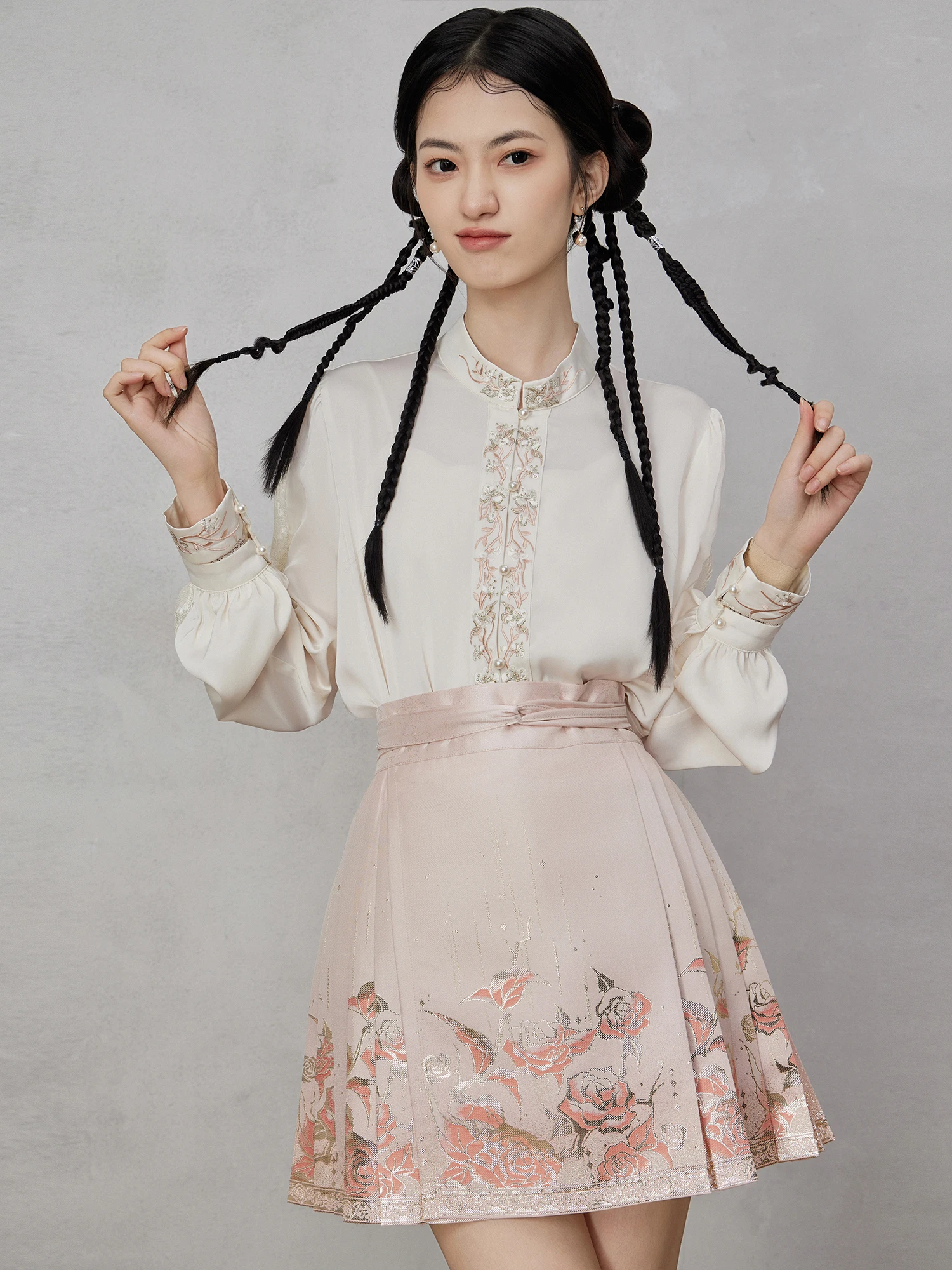 Summer Hanfu Female Song System Summer Chinese Style Han Element Short Ma Mian Skirt Versatile Commuter Cosplay Dress Set