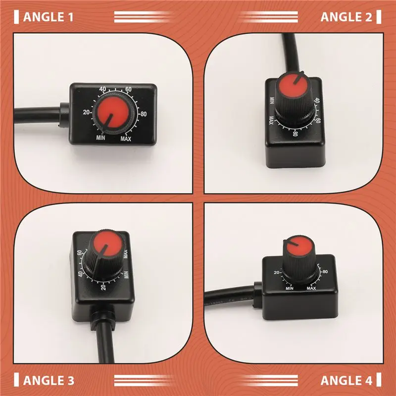 YANA50I DC 0/1-10V Knob LED Dimmer, PWM Dimming For 0-10V Or 1-10V Dimmable Electronic LED Driver 1Pc