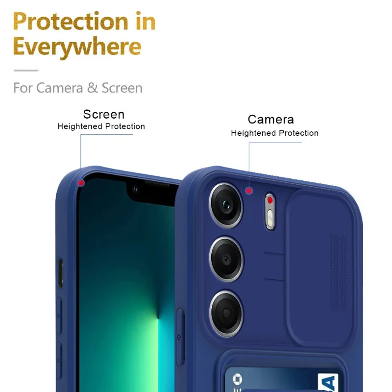 테크노 카몬 40 프로 4G용 지갑형 폰케이스, 링 홀더, 솔리드 컬러 실리콘 보호 백 커버 포함 크로스바디 목걸이 끈