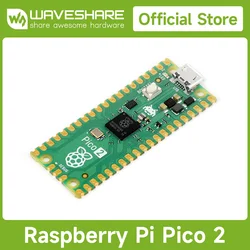 Плата микроконтроллера Raspberry Pi Pico 2, основанная на официальном чипе RP2350, двухъядерный, комплект для разработки с аксессуаром Waveshare