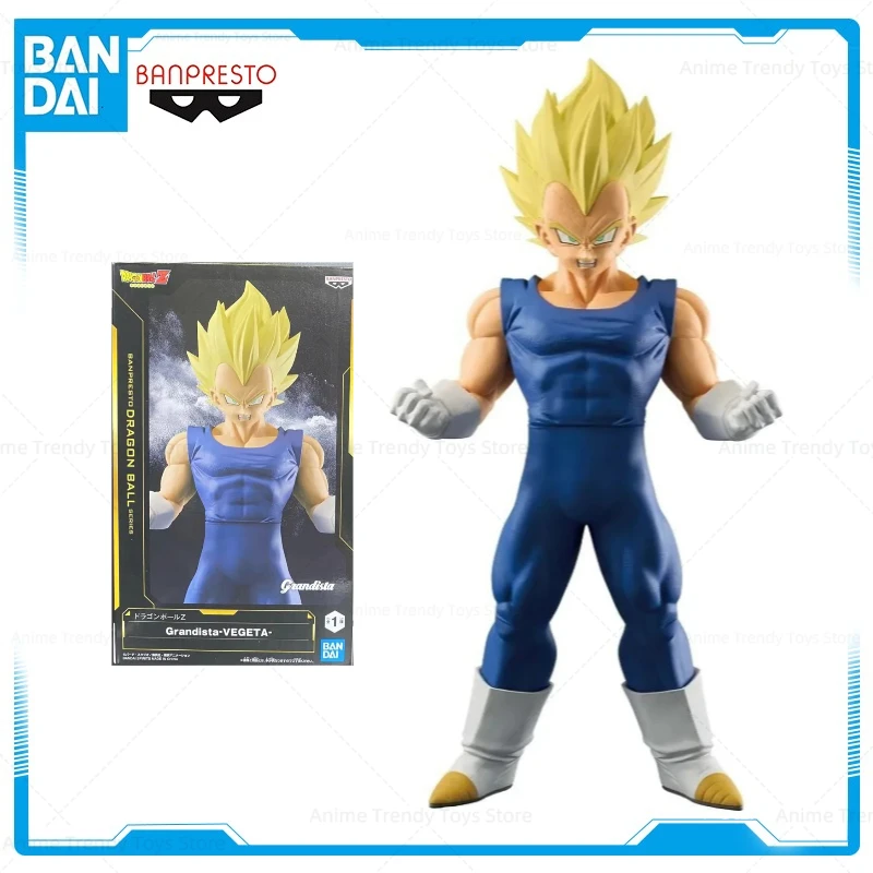 

In Stock Bandai Original Banpresto Anime DRAGON BALL Z Grandista Vegeta PVC 26cm Action Figure Model Collectible toys WY