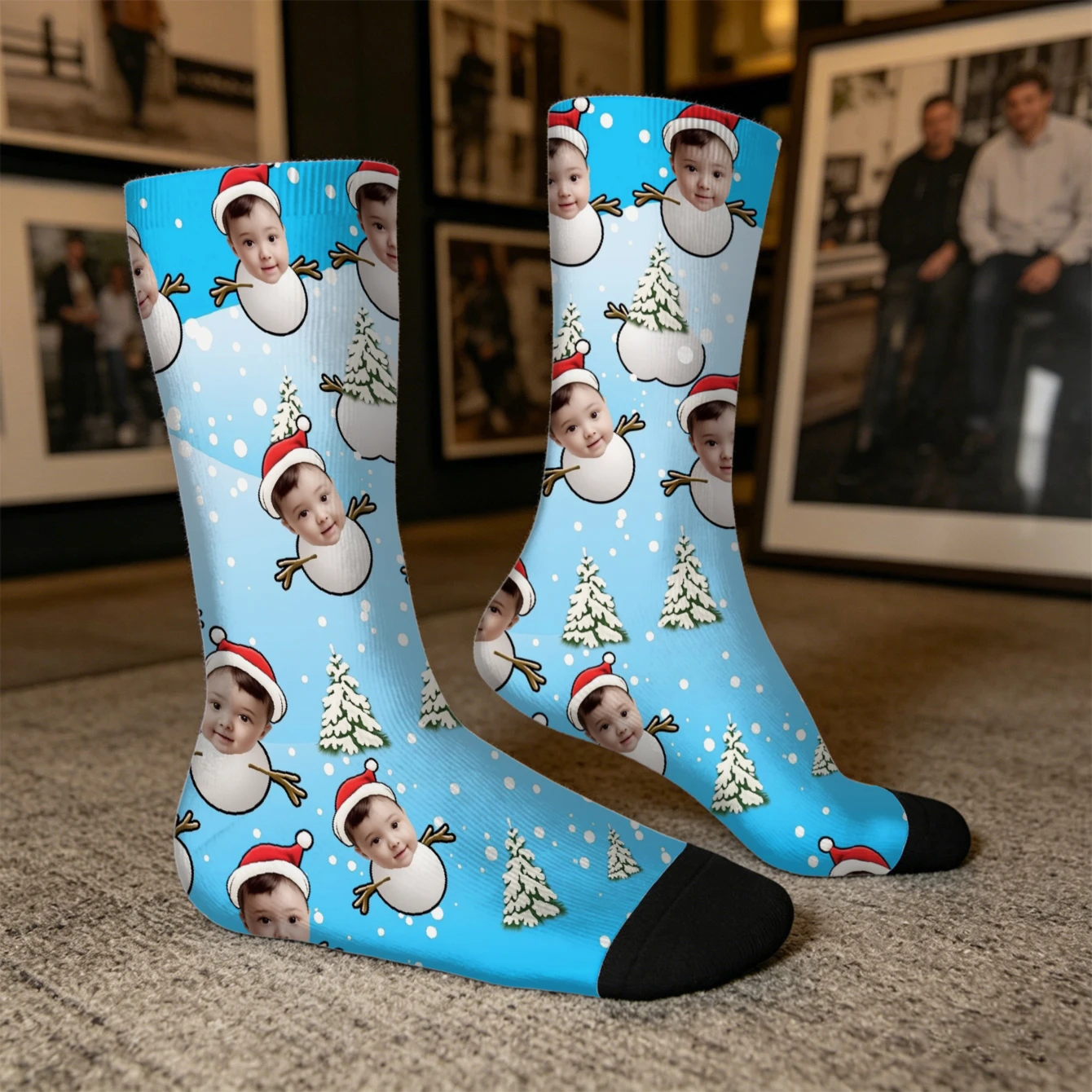 Custom Face Socks Funny Gift for Him Her Friends Custom Picture Socks Unique Gift Idea for Birthday or Christmas