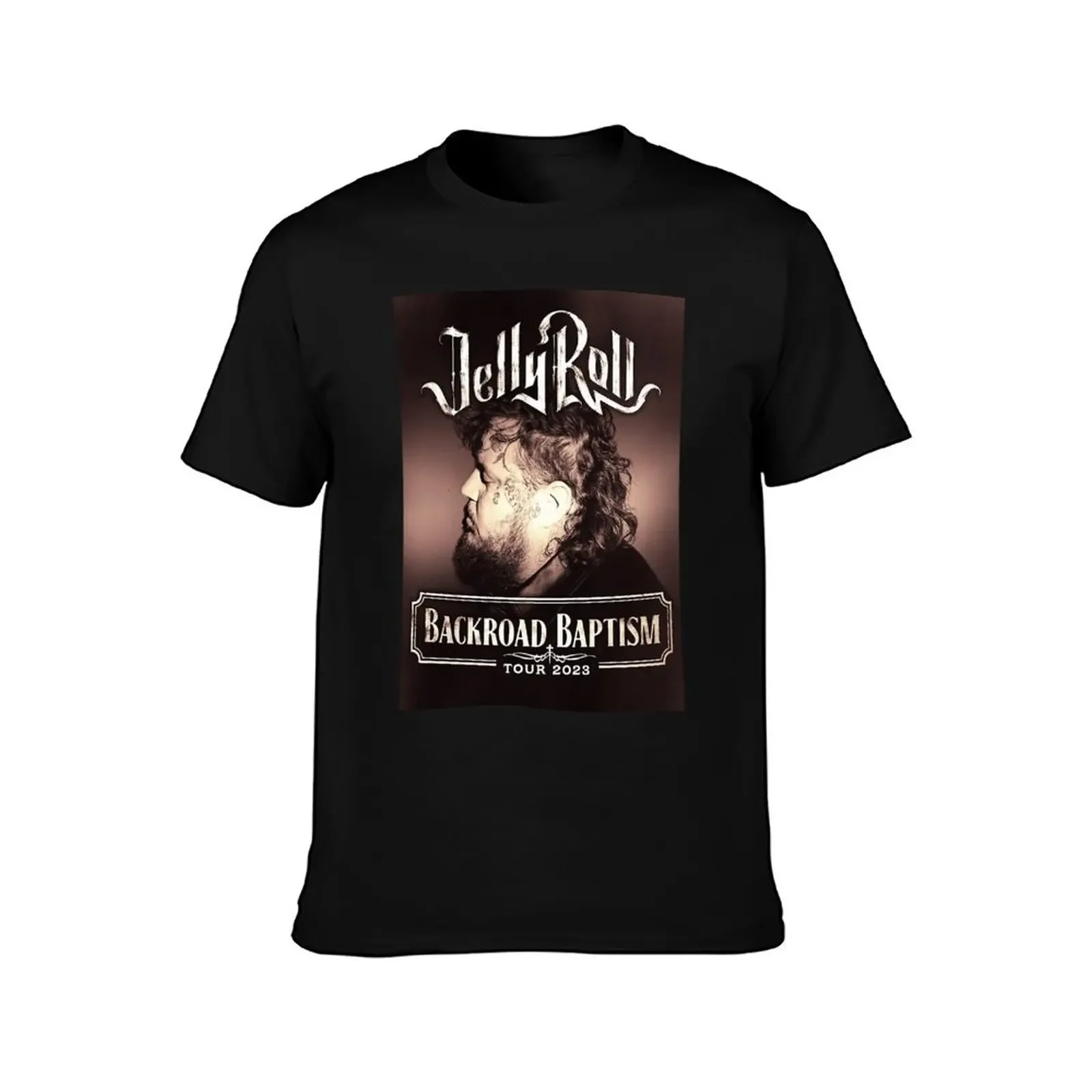 Backroad Baptism Tour, Jelly Roll Tour, Jelly Roll T-Shirt cotton man t-shirts clothes tee shirts for men