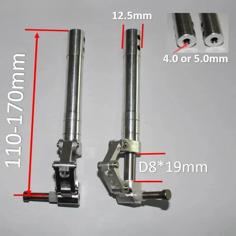 1 Pair 110-170mm D4 D5 Reinforced Rear Damping Landing Gear for 5-10KG EDF Jet RC Airplane Spare Parts