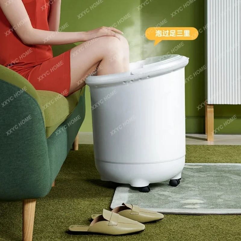 X-S Foot Bath Barrel Automatic Electric Massage Foot Tub Heating Constant Temperature High Depth Foot Bath HG