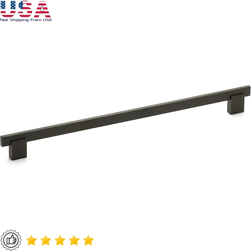 

Современная матовая черная ручка ящика шкафа 320 мм, современная алюминиевая фурнитура от центра в центре, простая установка в комплекте