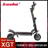 KAABO Wolf Warrior X GT Electric Scooter 1100W*2 10inch 60V28.8Ah Central Display with NFC