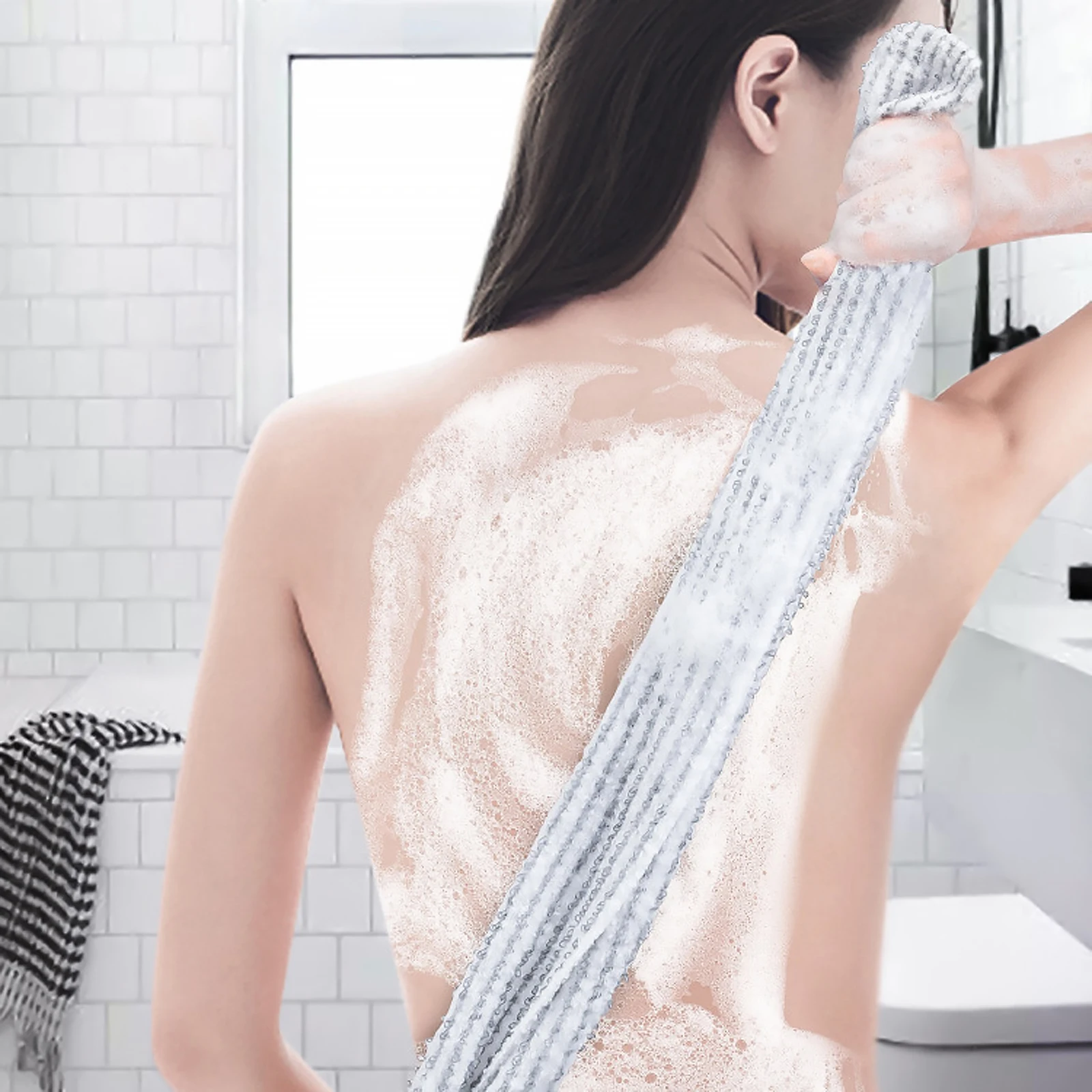 

Bath Towel Exfoliating Bathing Shower Cloth Towels Scrubber Rubbing Fabric Body Mud