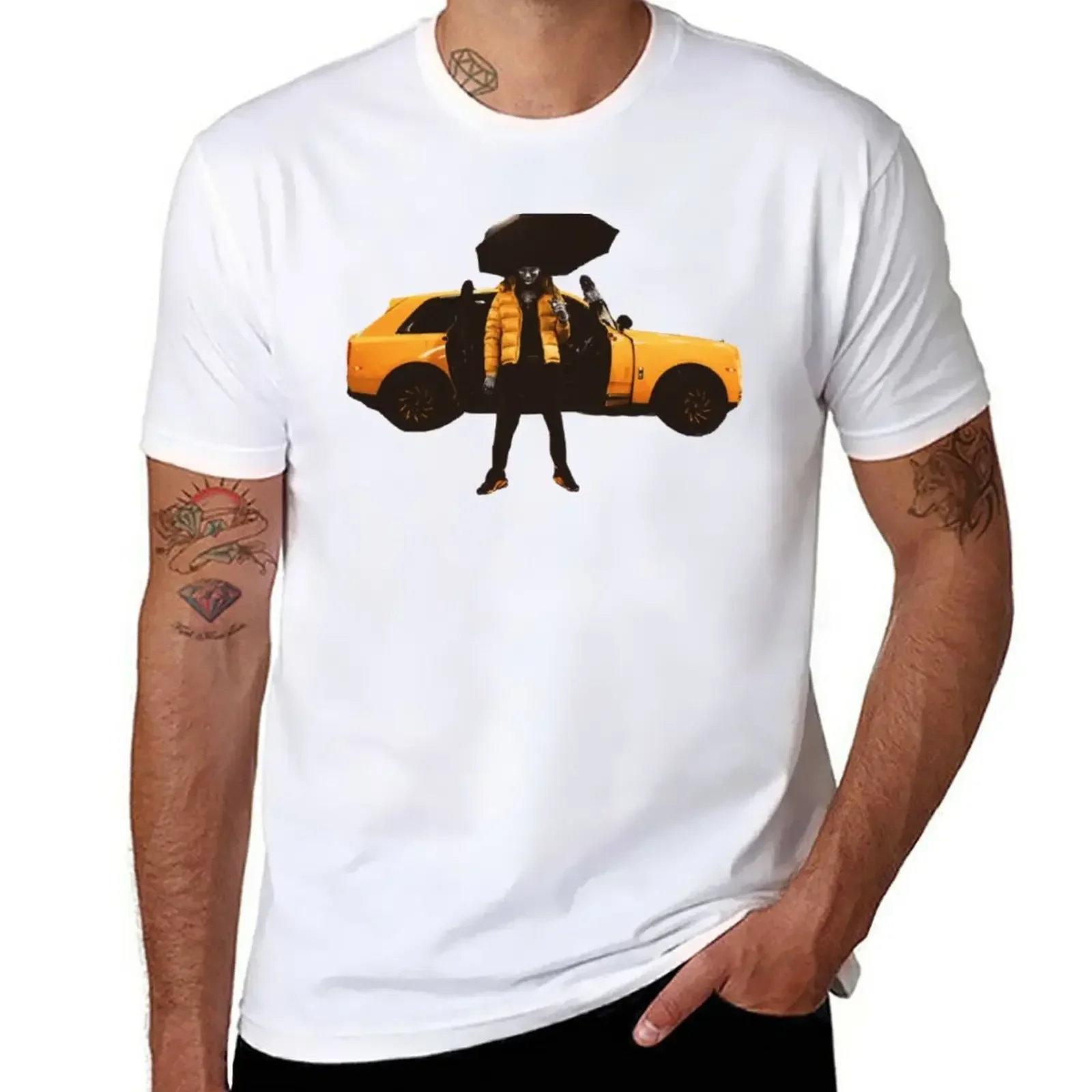 Yellow Tape Key Glock T-Shirt funnys animal prinfor boys mens graphic t-shirts