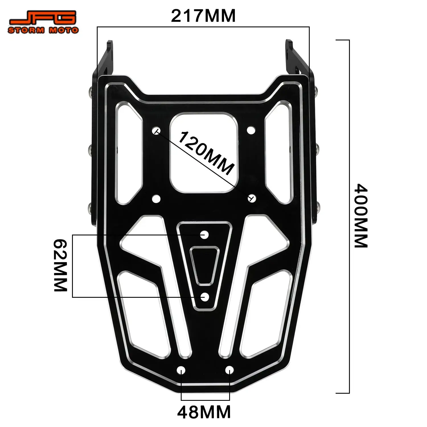 Motorcycles Parts Rear Luggage Rack Shelf Bracket Aluminium For Kawasaki KLX230 2020 2021 2022 2023 2024 Motocross Dirt Pit Bike