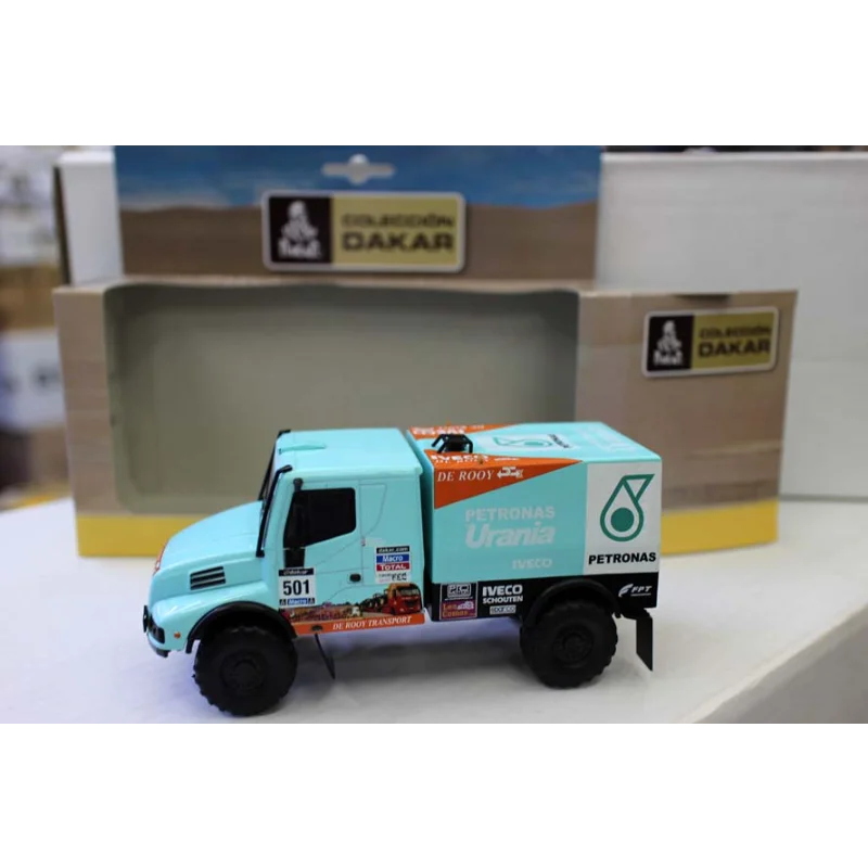 دييكاست داكار 1/43 مقياس IVECO Powerstar داكار سباق سبيكة سيارة نموذج تحصيل لعبة هدية تذكارية عرض حلية