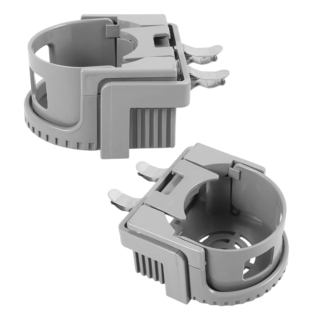 

2 Pcs Car Cup Holder Air Vent Drink Bottle Stand Dual Capacity Grey Color Car Accessories Beverage Rack Universal