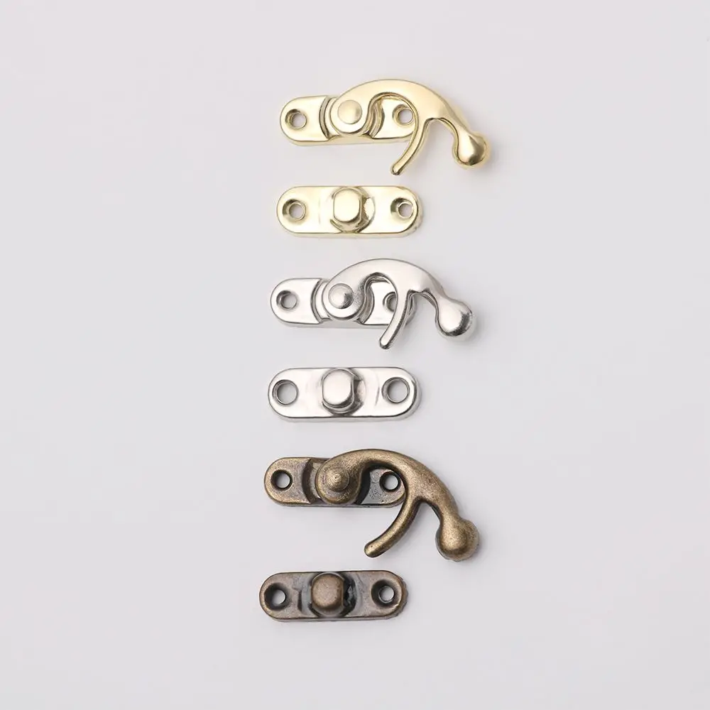 

10 шт., винтажная металлическая мебель, деревянная коробка, декоративная защелка, засов с винтами, застежки, замок, навесной замок