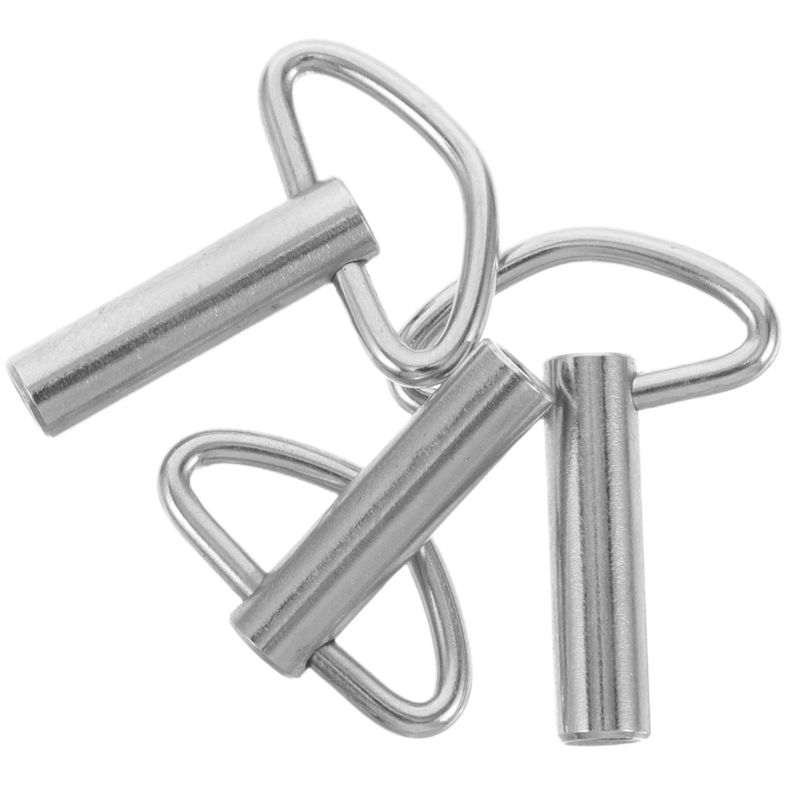 

3 Pcs Music Box Key Accessories Mechanical Clock Repair Tool Triangle Metal Winding Clockwork