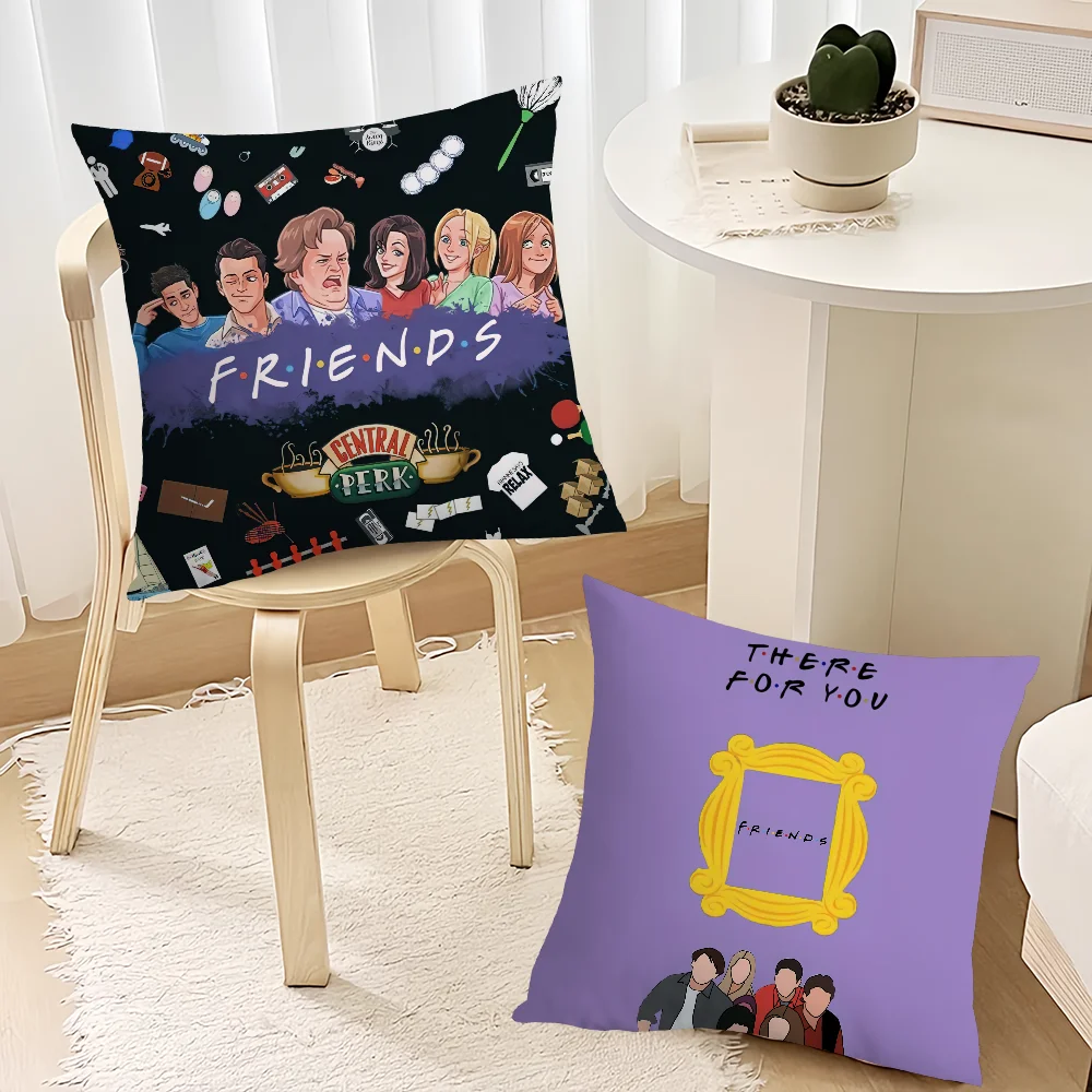 Classic F-Friends TV Show cushion cover Living Room Accent Couch Back Support Square Lounge Restful Nap Companion Pillow Case