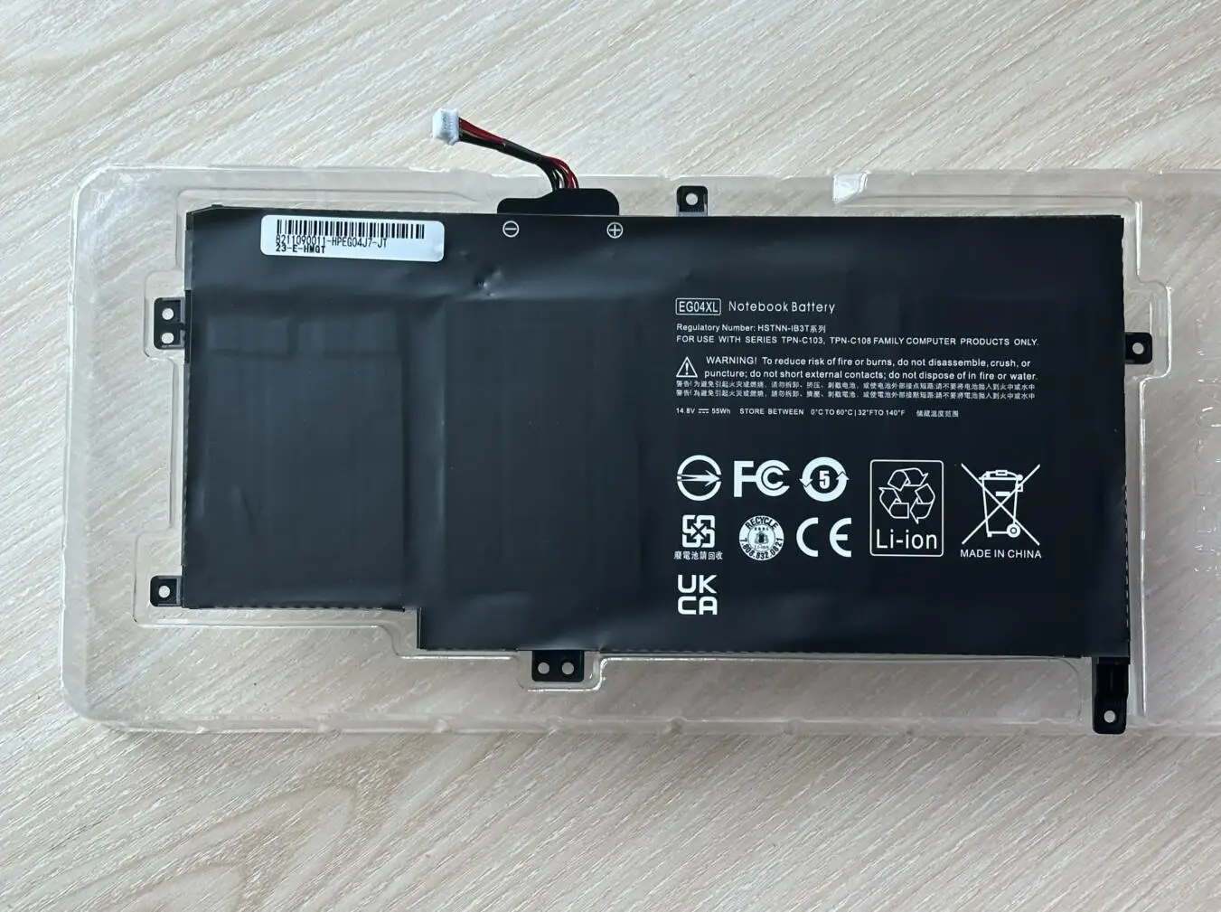 Battery EG04 EG04XL EGO4XL HSTNN-DB3T HSTNN-IB3T TPN-C103 TPN-C108 for HP Envy 6 Series Envy Sleekbook 6