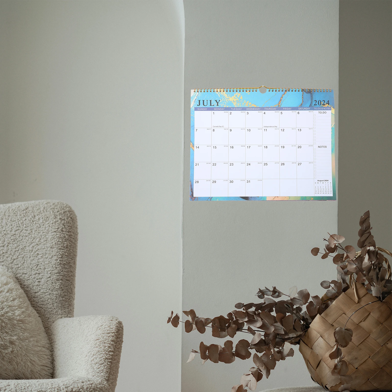 

Hanging Calendar Monthly Organizer Clear Printed Sturdy Wall Planner Home Office Accessory Gift Wall Calendar Home Accessory