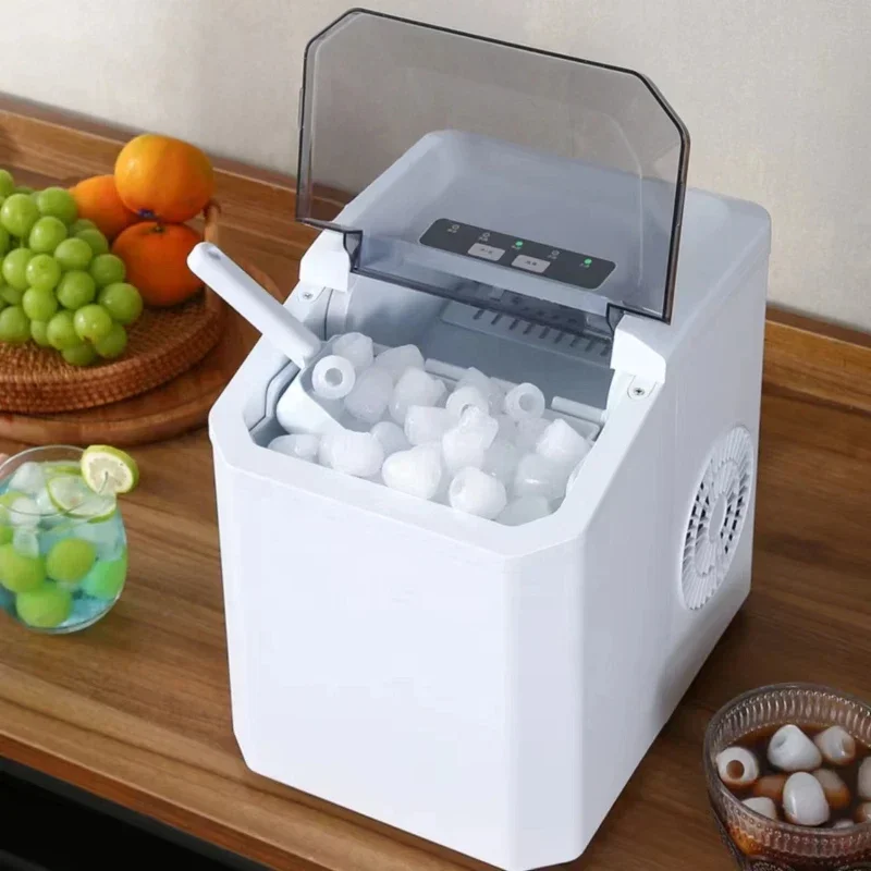 

Optimal Hot 220V 110V Home mini bullet ice maker for quick ice making in 6-8 minutes, releasing 9 ice crystals at once