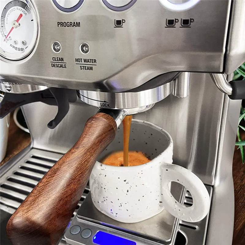 AF93-رأس تخمير من الفولاذ المقاوم للصدأ 54 مم مع مصفاة عفريت 54 مم لـ Sage Breville 8 Series 870/875/878/880 حامل مرشح المريمية