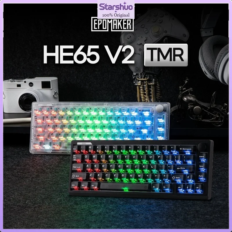 EPOMAKER HE65 V2 TMR Magnetic Mechanical Keyboard 65 Layout Esports Keyboard For CS Valorant Delta Force FPS Gaming Office Use