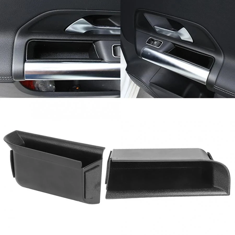 Front Door Storage Box Organizer Container Fits for Mercedes-Benz B Class W247/GLB-Class X247 2019+ ABS New 2pcs