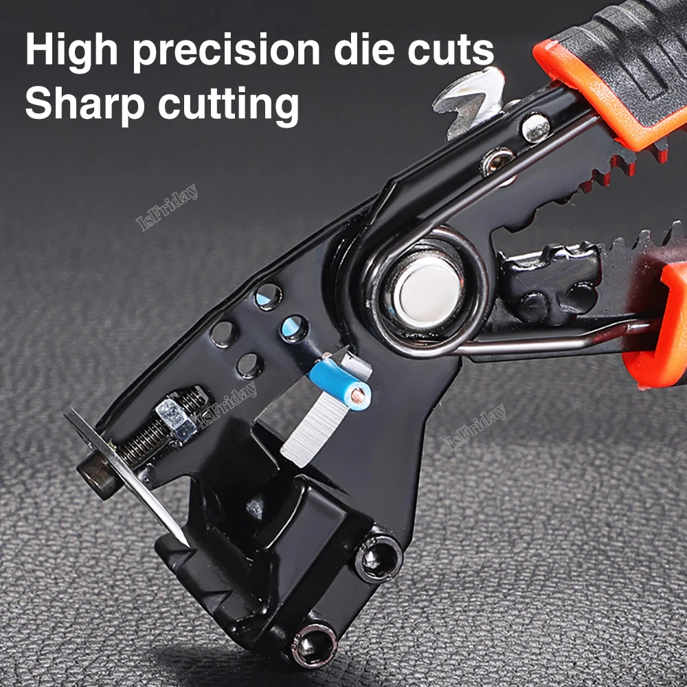 Wire Stripping Multifunctional Pliers For Cable Cut Crimp Bending Wire Stripper Wrench Cable Cutter Crimper Automatic Hand Tool