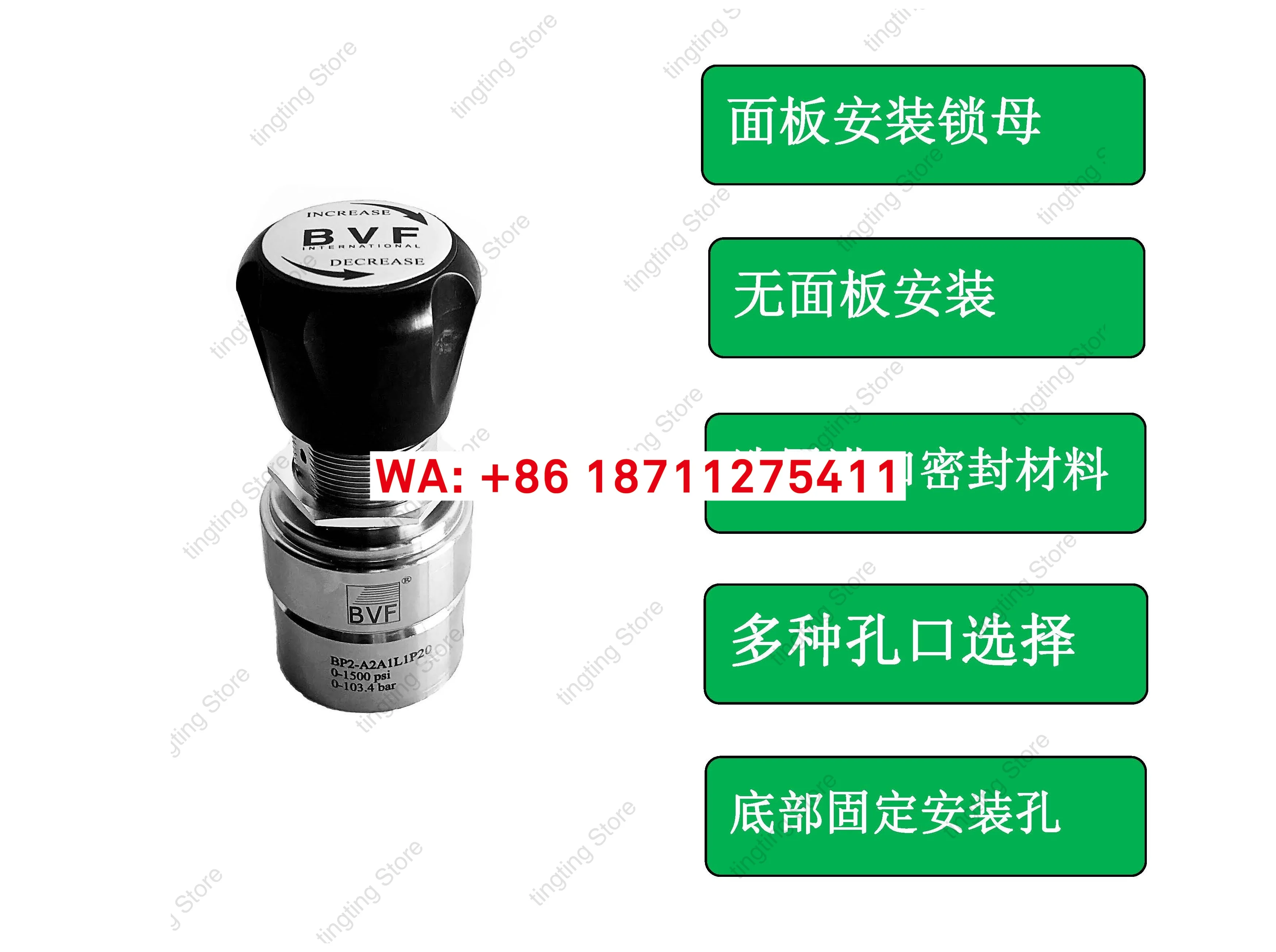 High pressure back pressure valve 316L stainless steel 0-20MPA corrosion-resistant gas liquid