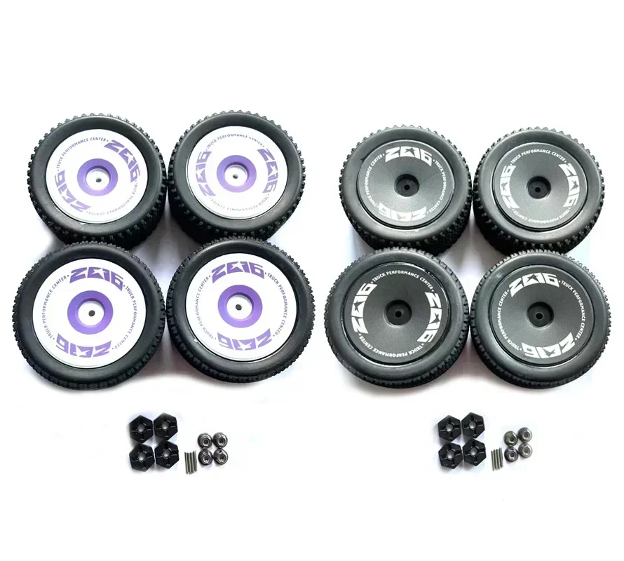 RC Car Wheels ยางเดิมสําหรับ WLtoys 124016 124017 124019 124018 144001 144010   รีโมทคอนโทรลรถอะไหล่อัพเกรดยางยาง