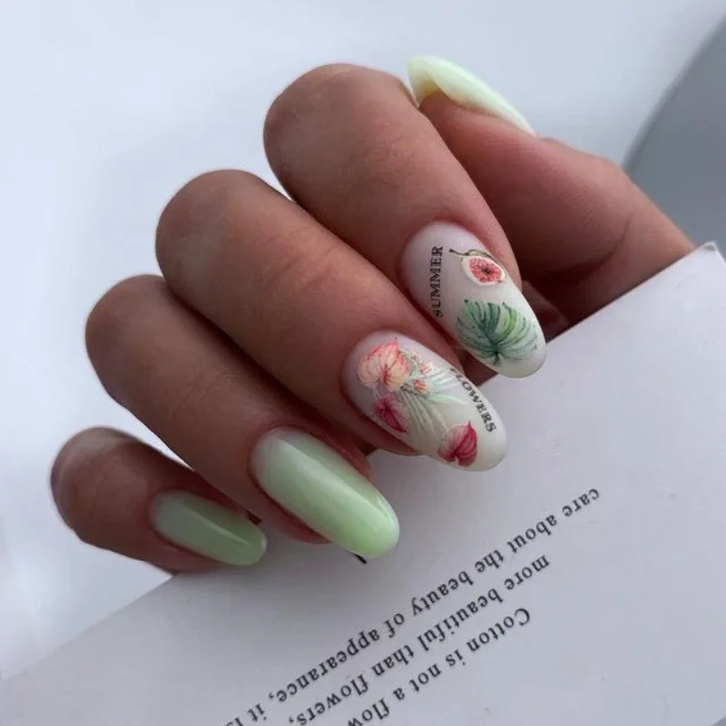 Großhandel 3D Nail Art Aufkleber Herbst Ahornblatt Chrysantheme selbstklebende Schieber Nägel Abziehbilder Dekorationen für Maniküre