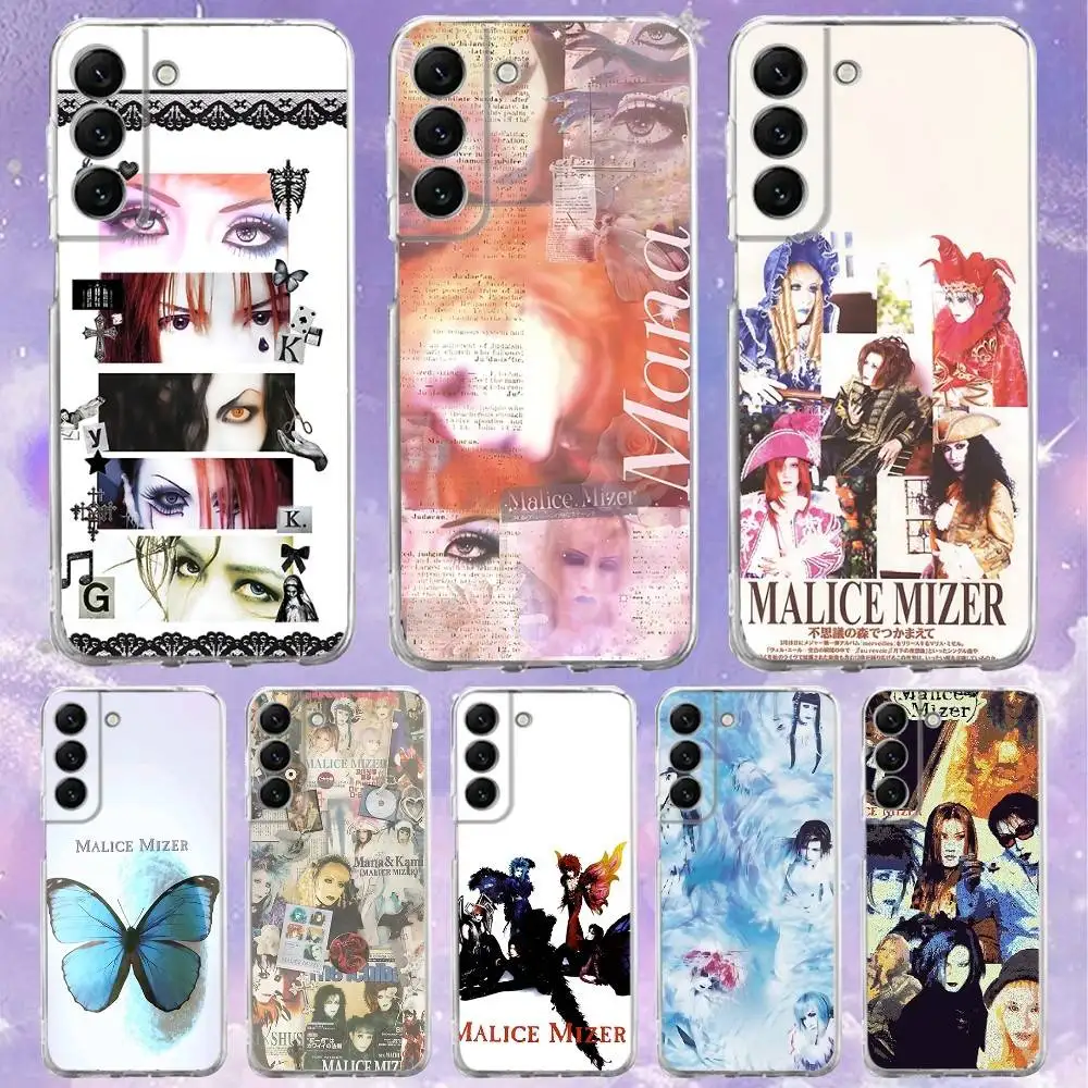 

M-Malice M-Mizer Band Phone Case For Samsung S30,25,24,23,21,22,20,10,5G,FE,lite,PIus,Ultra Transparent Cover