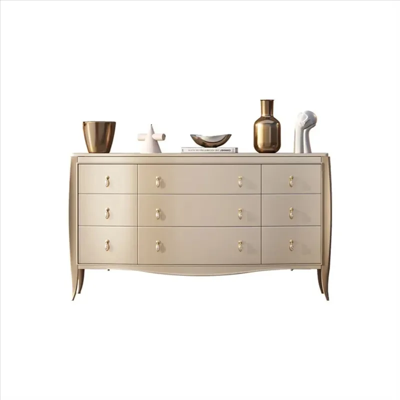 

Solid wood nine-chest cabinet, bedroom storage cabinet, modern minimalist designer, high-end bedside storage drawer cabinet