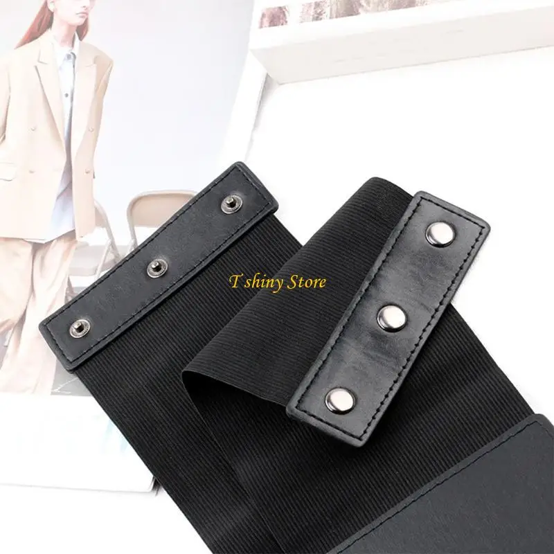 Cinghie n58f per donne vestiti con fibbia bandage corsetto largo cinghie per il corpo dimagranti per donne elastico