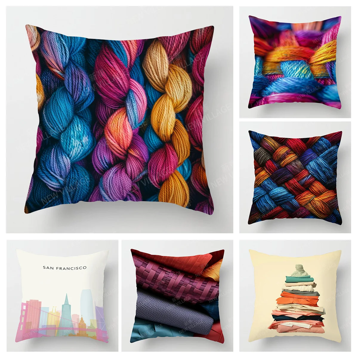 Funda de almohada simples e moderna, funda de cojín corta de felpa para sala de estar, cafeteria, sofá, multiescena, adecuada