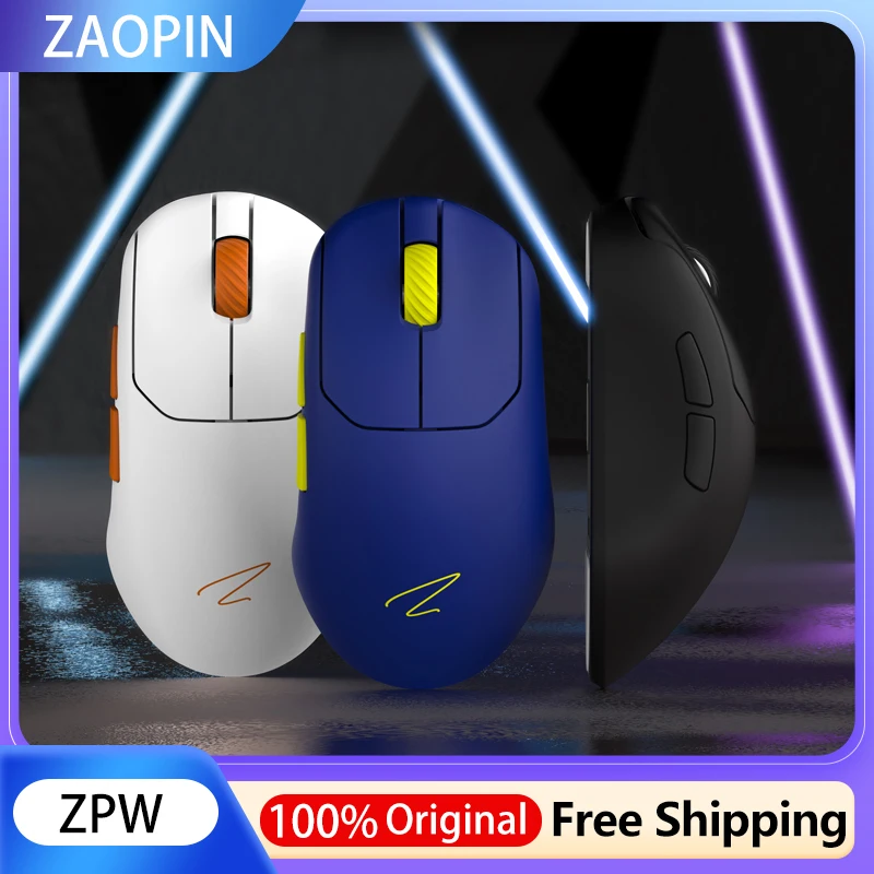 

Zaopin ZPW Three Mode 8K Gaming Mouse Wireless Bluetooth Customized PAW3395 PAW3950 47g Lightweight Ergonomic 26000dpi Gift PC