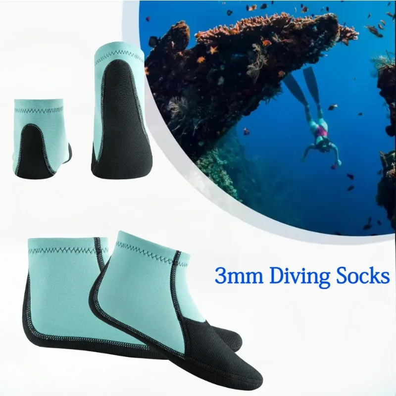 

3mm Adult Neoprene Diving Socks Quick Dry Non-slip Surf Swimming Fins Socks Beach Boots Sailing Kayaking Swimming Shoes