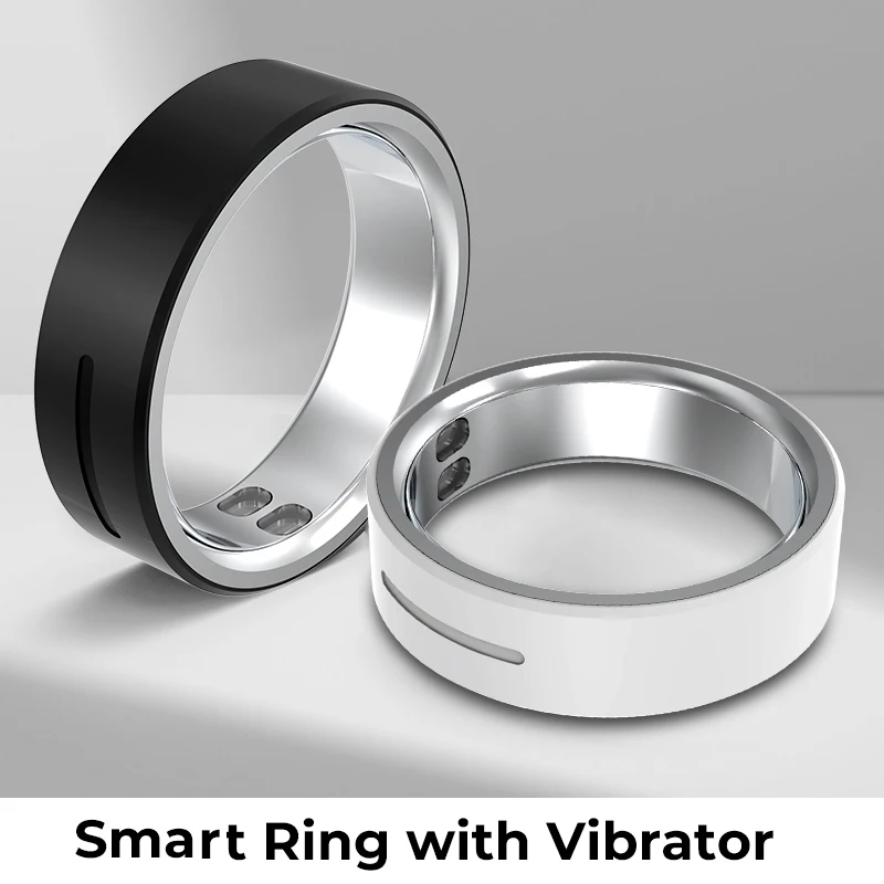 

Ceramic Smart Ring with Notifications Calls Alarm Health and Sleep Monitor Smart Touch Music Control Brush Tiktok Video SOS 5ATM