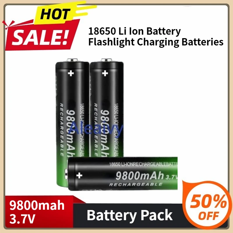 

New 18650 Fast Charging Battery High Quality 18650 Li Ion Battery Flashlight Charging Batteries 9800mah 3.7V