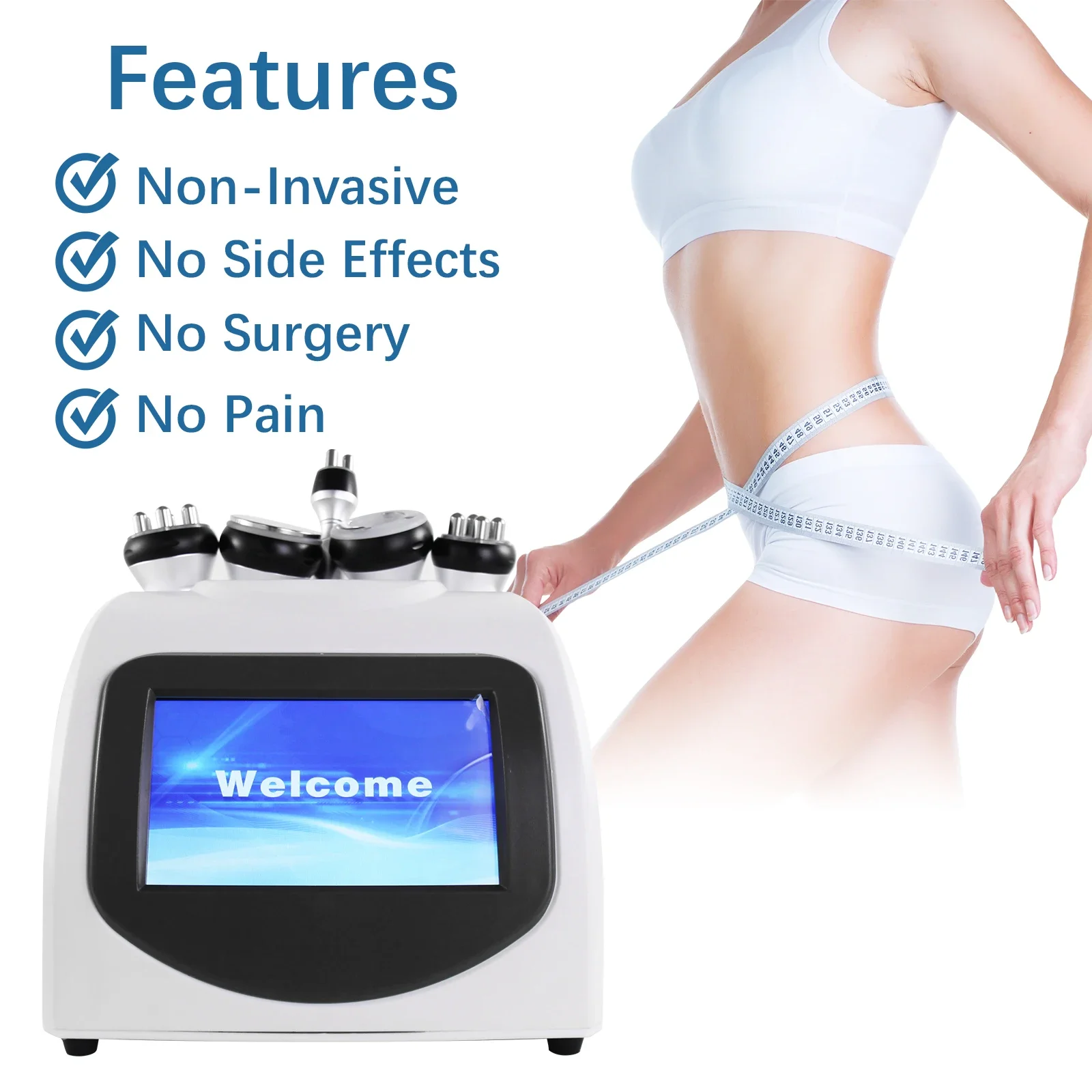 40 Khz Vacuum Machine Body Shaper Machine 6 In 1 Cell Reduction Fat Burning Machine Body Sculpting Genuine guarantee