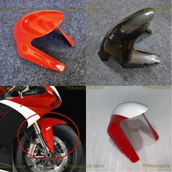Carbon Fiber coating Fairing Front Fender Mudguard Cover Cowl Panel Fit For Ducati 848 1098 1198 2007 2008 2009 2010 2011 2012