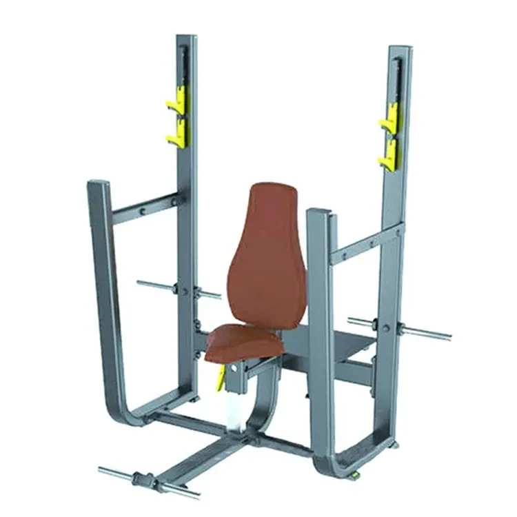 Gym Equipment Seated Bench Press Machine Commercial Workout Bench Barbell Squat Rack Gym Weight Lifting Seated Press Bench