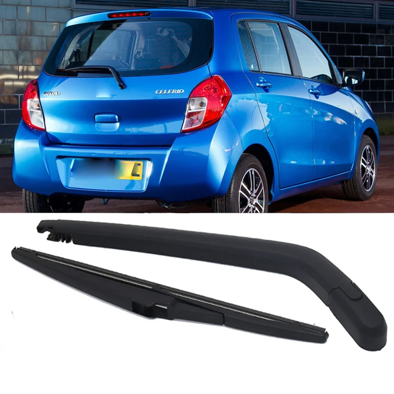 Rear Wiper Blade & Arm Set Kit For Suzuki celerio (LF) 2014 2015 2016 2017 2018 2019 Windshield Windscreen Rear Window