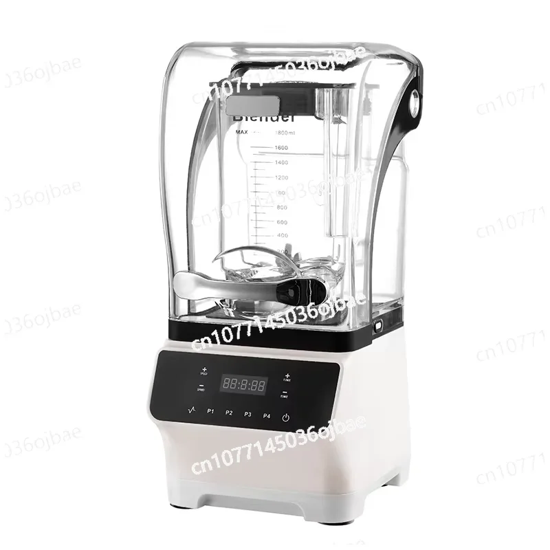 High Speed Pure Copper Motor Fruit Blender Commercial Heavy Duty Smoothie Blender with Sound Cover