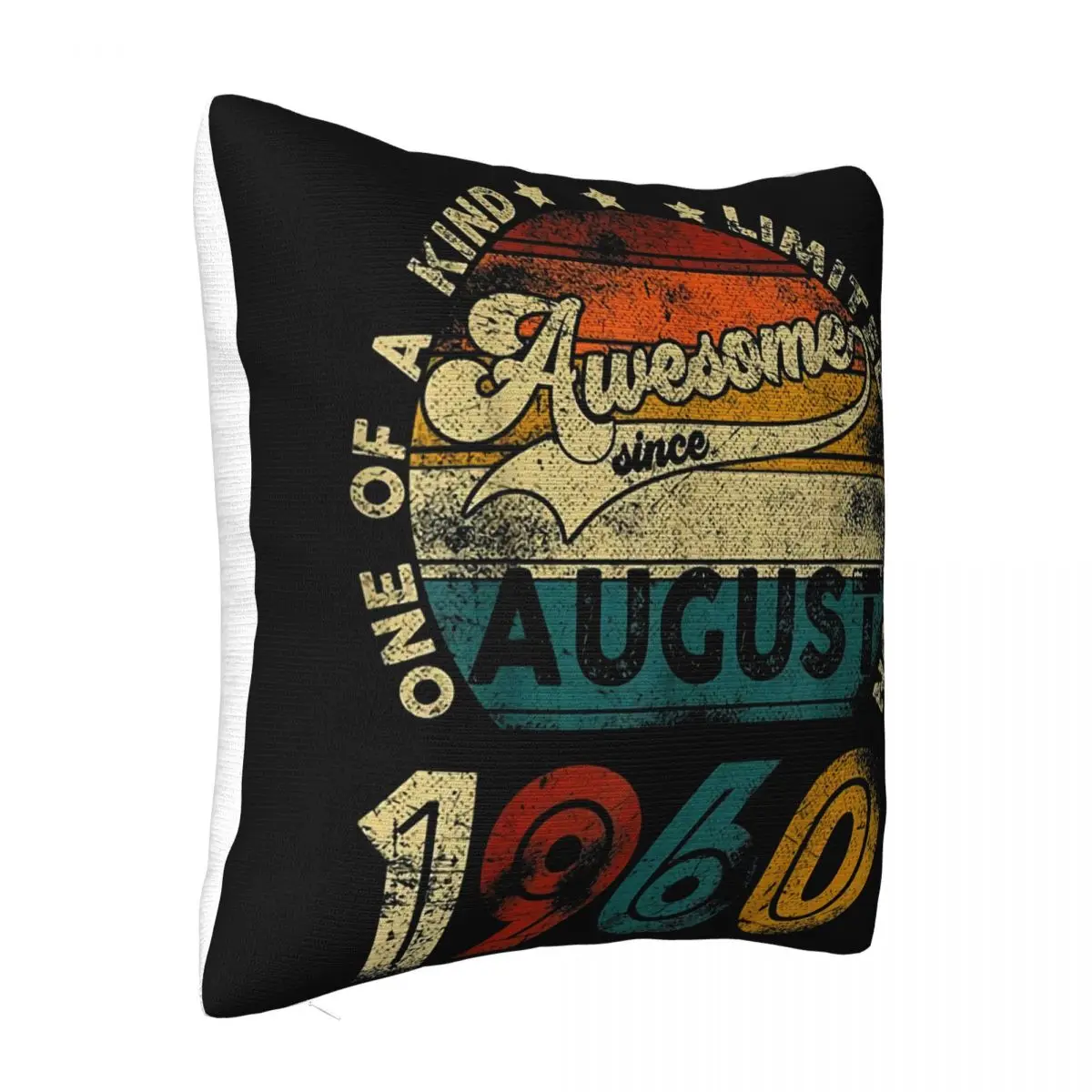 Vintage August 1960 Designs 60 Years Old 60Th Birthday Gifts Funny Gift Pillow Case