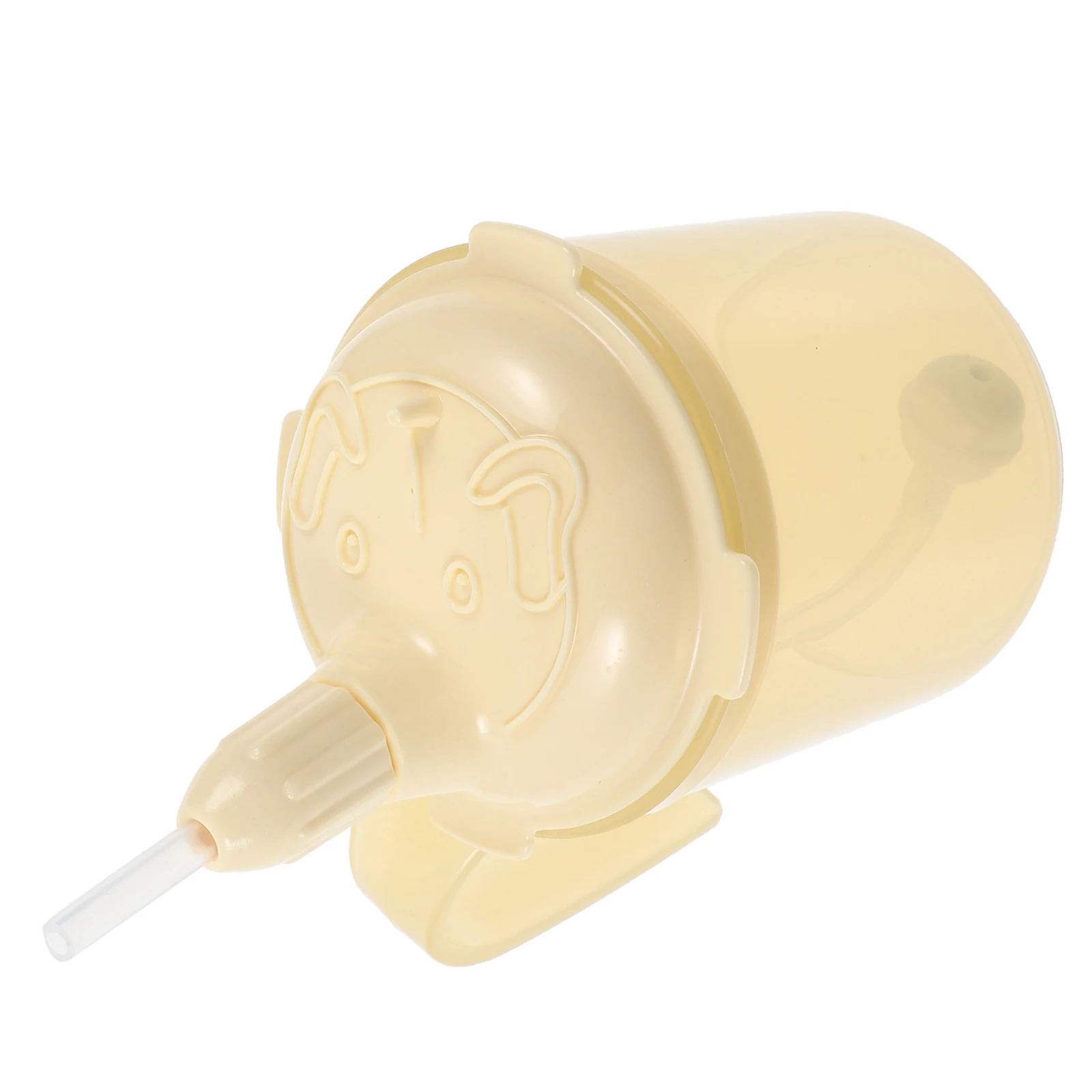 

Plastic Sippy 300ml Tea Yellow Spill Proof Drinking Cup for Elderly Pregnant Liquid Diet Feeding Cup Choking Prevent Bedridden