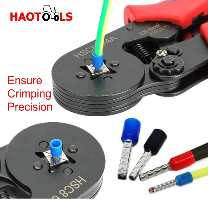 

Sleeves Terminal Crimping Tools Mini Pliers HSC8 6-4 / 6-6 ( 0 . 25-10mm2 / . 25 . 6mm2 ) Wire Connection Repair Clamp Ferrule