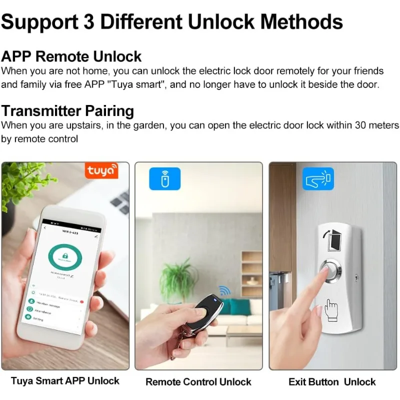 Smart Phone APP Unlocking Access Control System Kit, with Remote Controllers / 280KG(600lbs) Magnetic Lock/Power Adapter,
